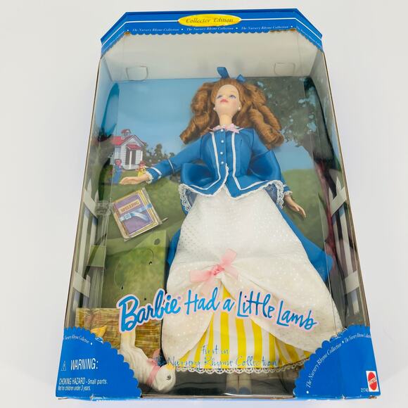 Barbie Had a Little Lamb 1st in The Nursery Rhyme Collection 1998 Mattel #21740 - Picture 7 of 16
